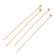 Perlestave. 18k forgyldt 925 Sterling sølv. 40 mm. 4 stk.